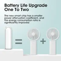 2000mAh Mini ventilateur Portable USB Rechargeable refroidisseur pliable ventilateur de bureau Portable silencieux pliable bureau maison pratique batterie externe 6
