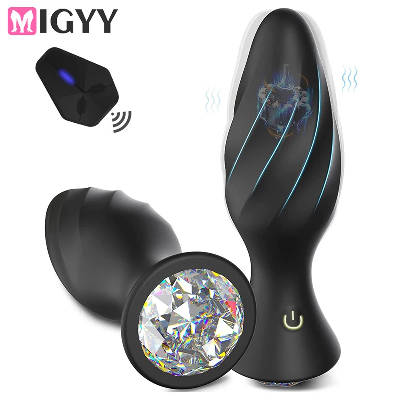 Wireless Prostate Anal Vibrator Waterproof Butt Plug Massager_voghion.com