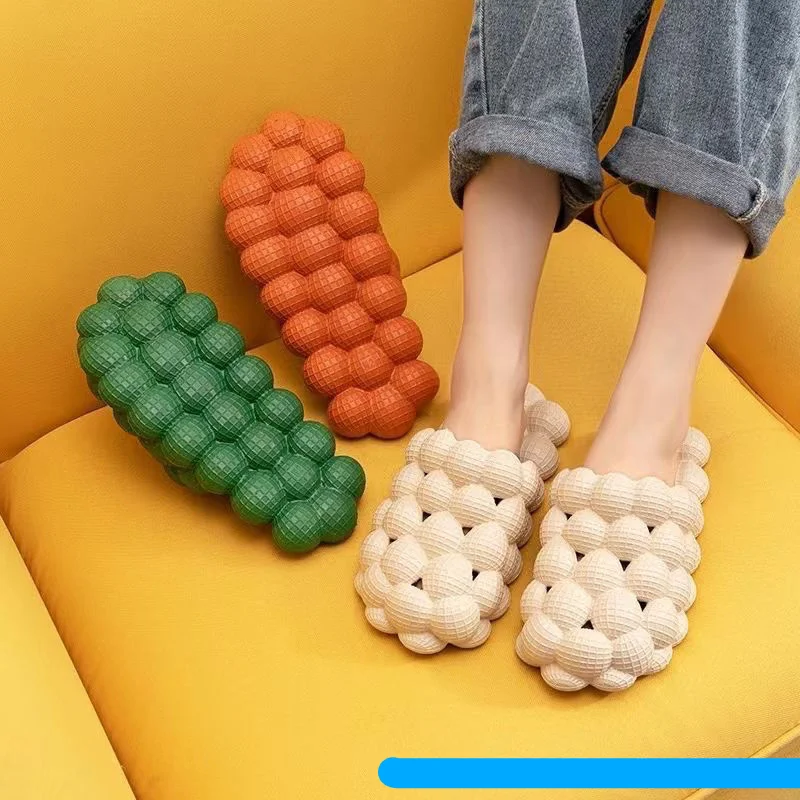 Frauen Männer Hausschuhe Slides Outdoor Gummi Leder Gepolsterte Leichte_voghion.com