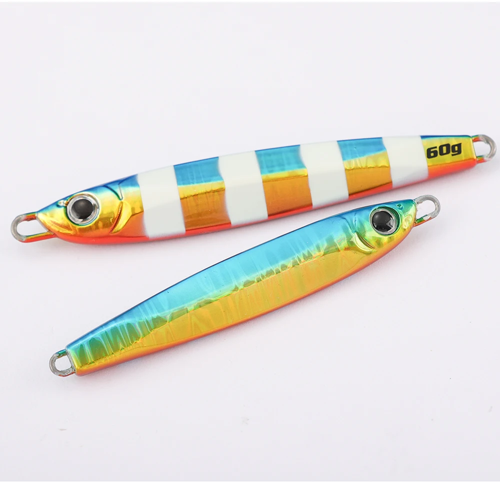 JIGGINGPRO Micro Metall Jig 20g 30g 40g 60g 80g Lange Casting Löffel Jig Salzwasser Licht schnelle Jigging Köder Makrele Angeln Köder – Detail 5
