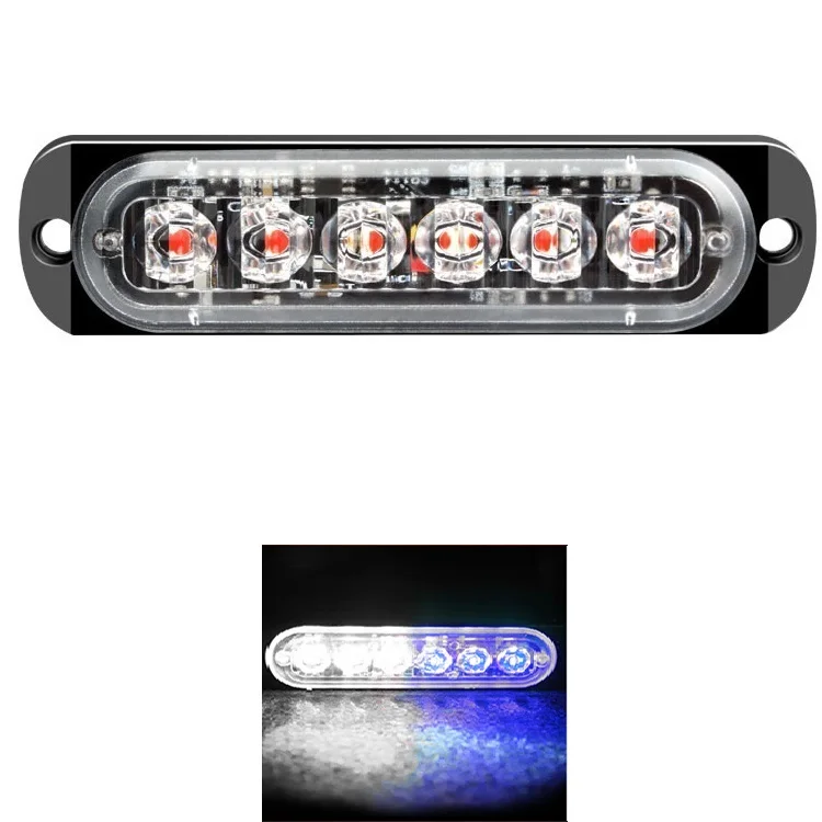 6LED blue white