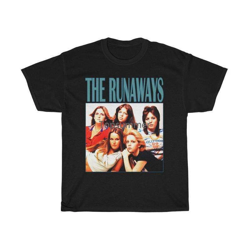 

Vintage Members Of The Runaways Band Cotton Black All Size Unisex Shirt C985
