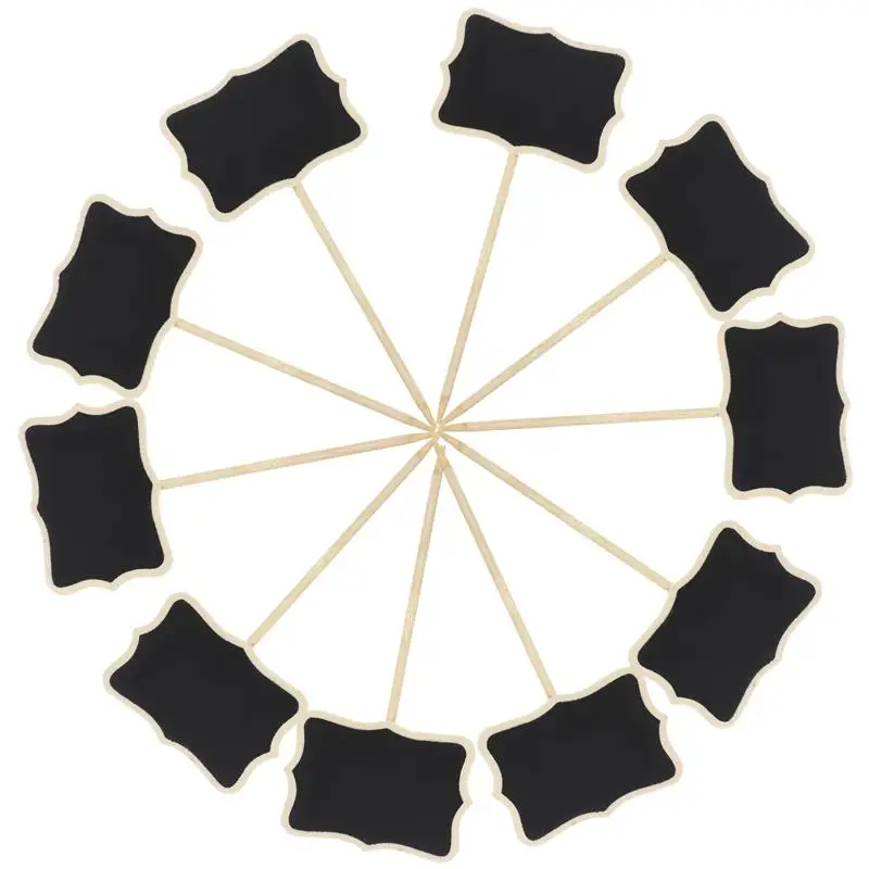 10pcs Mini Chalkboards Blackboard for Message Board Signs Chalkboard Price Tags Plant Tag wooden blackboard wooden chalkboard