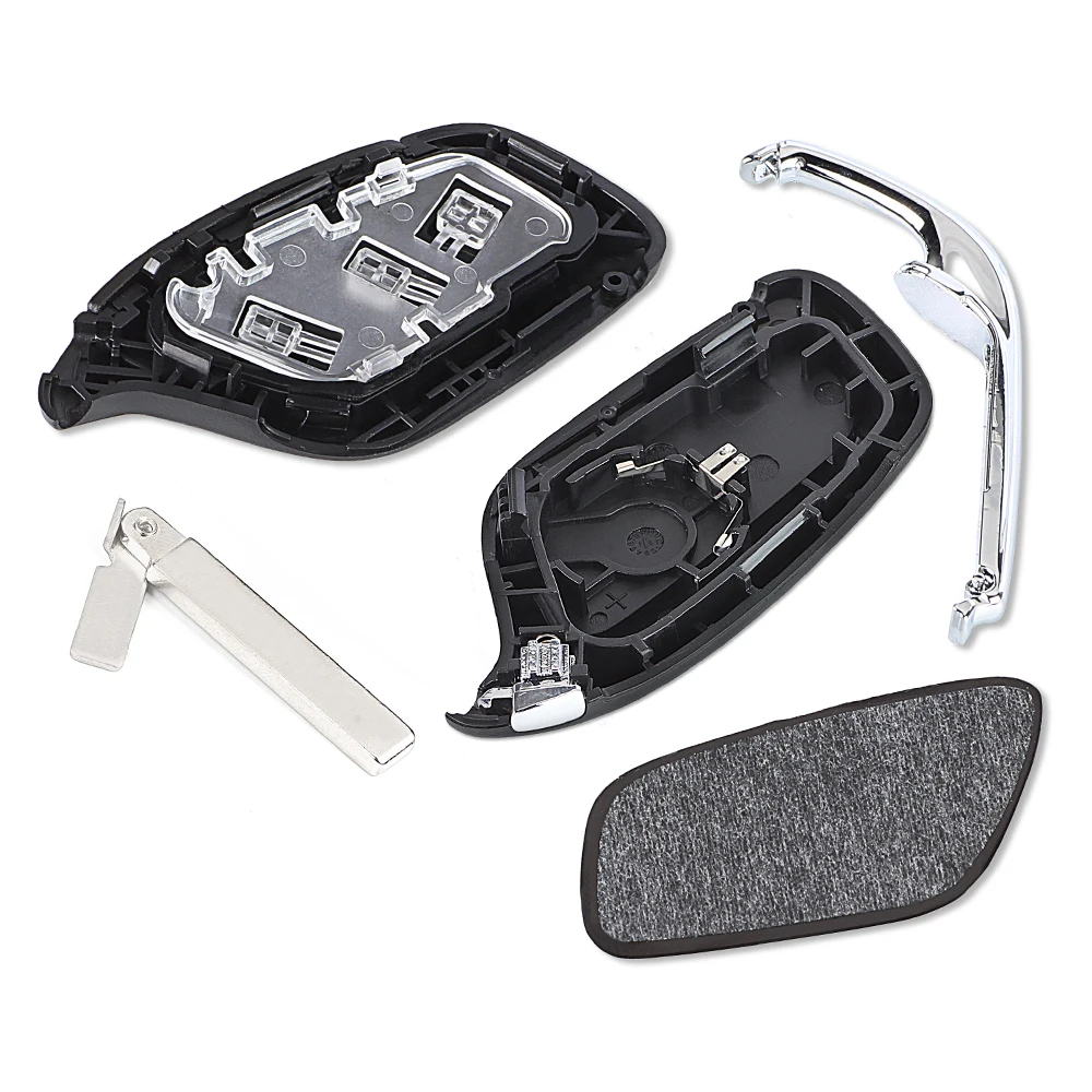 Enhanced Car Key Shell Case with 3 Buttons - Smart Remote Fob Replacement