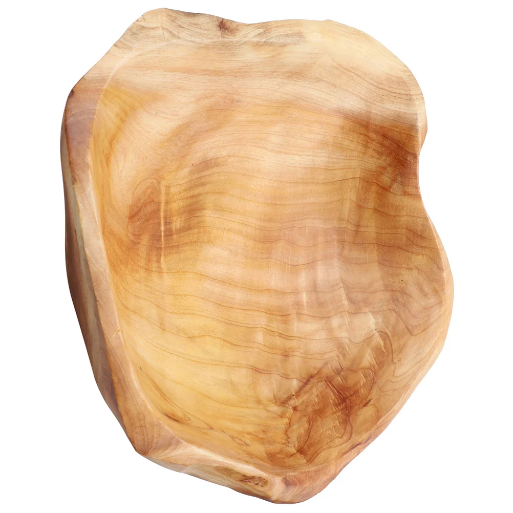 Root Carved Solid Wood Fruit Plate Serving Tray Decorative Cushions for Living Room Bowl Food Wooden Dish Jewelry Snacks 5