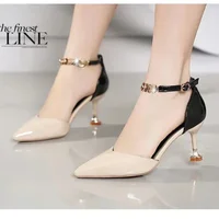Women Heels Sweet Pointed Toe Buckles Strap Stiletto Heels Lady Cool Red Party Heel Shoes Outdoor 2025 Fashion Zapatos De Mujer 1