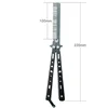 Foldable Comb Stainless Steel Practice Training Butterfly Knife Comb Beard Moustache Brushe Salon Hairdressing Styling Tool 6