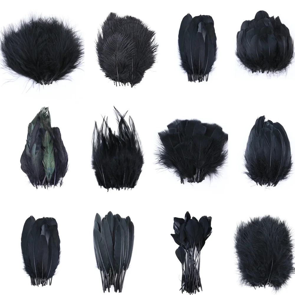 50Pcs Natural Goose Ostrich Feathers for Jewelry Earrings Making Diy Dream Catcher Decoration Crafts Plume Accessories