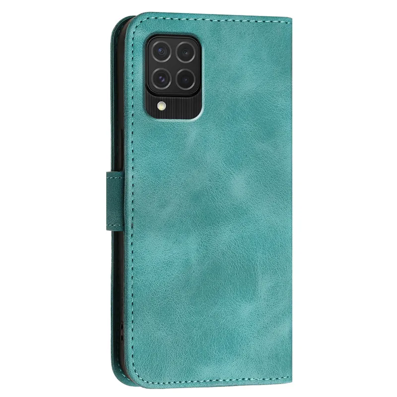 Patterned Flower Leather Wallet Phone Case with Card Holder and Flip Cover