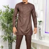 Tunde Two-piece Short-sleeved Kaftan Outfit