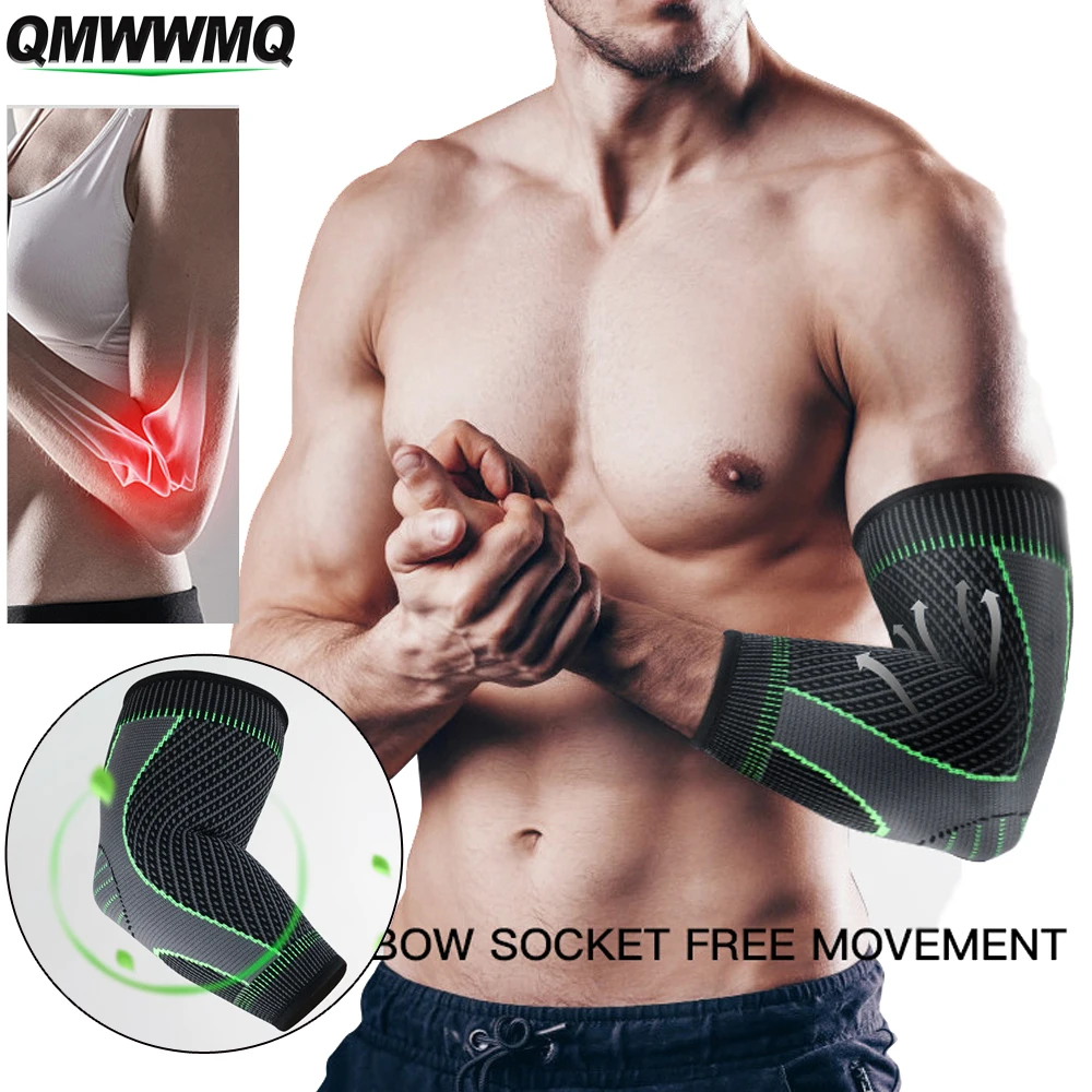 

1Pcs Elbow Brace Compression Support Elbow Sleeve for Tendonitis, Tennis Elbow Brace & Golfers Elbow Treatment,Reduce Elbow Pain