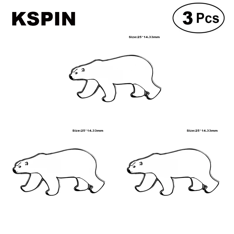 

Polar Bear Lapel Pin Brooches Pins Flag badge Brooch Badges