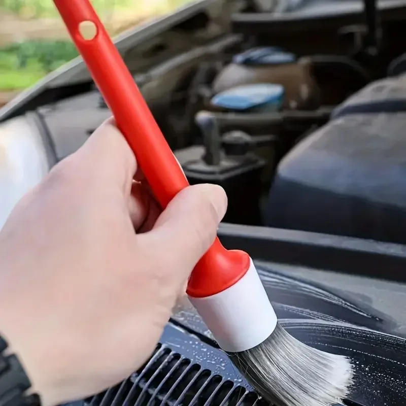 Premium 3-Piece Interior Detail Brush Set with Boar Hair Bristles