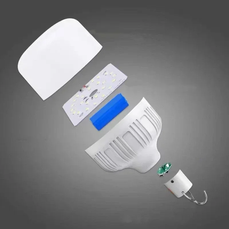 Camping Lights 500W USB Rechargeable LED Bulb Hanging Tent Light Portable Emergency 5 Lighting Modes For Garden Outdoor