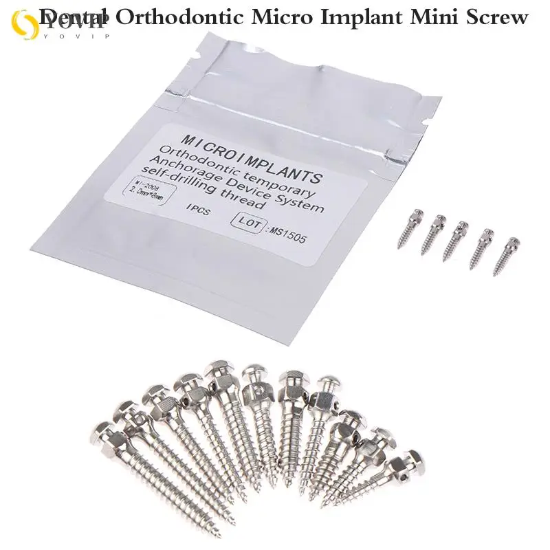 

5Pcs/Bag Dental Mini Screw Titanium Alloy Orthodontic Matching Tool Micro Screw Driver for Self Drilling Dentist Tools
