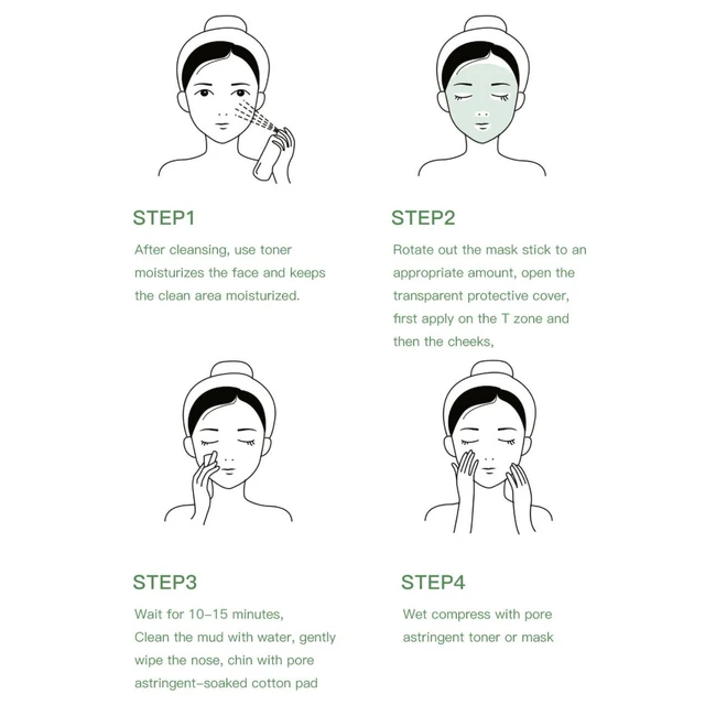 Gentle Cleansing Green Tea Mud Mask - Acne Remover and Blackheads Treatment with Oil Control - Face Mask for Clearer Skin and Po 6