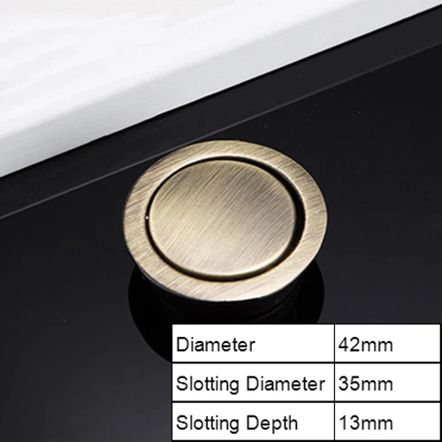 Maniglia Tatami Con Anello Incorporato - 4 Pezzi Per Armadi, Cassetti, Mobili, Colore Bianco