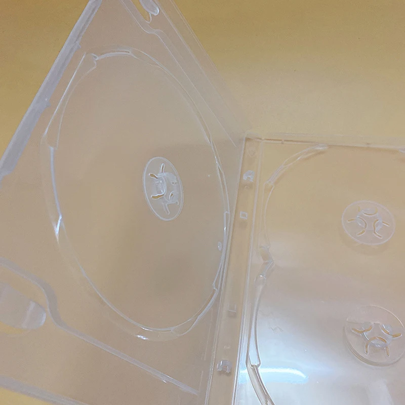 [H]정사각형 투명 바닥 CD 박스 빈 CD 케이스 PP 플라스틱 밀키 투명 CD 케이스 CD 케이스 용량 3디스크
