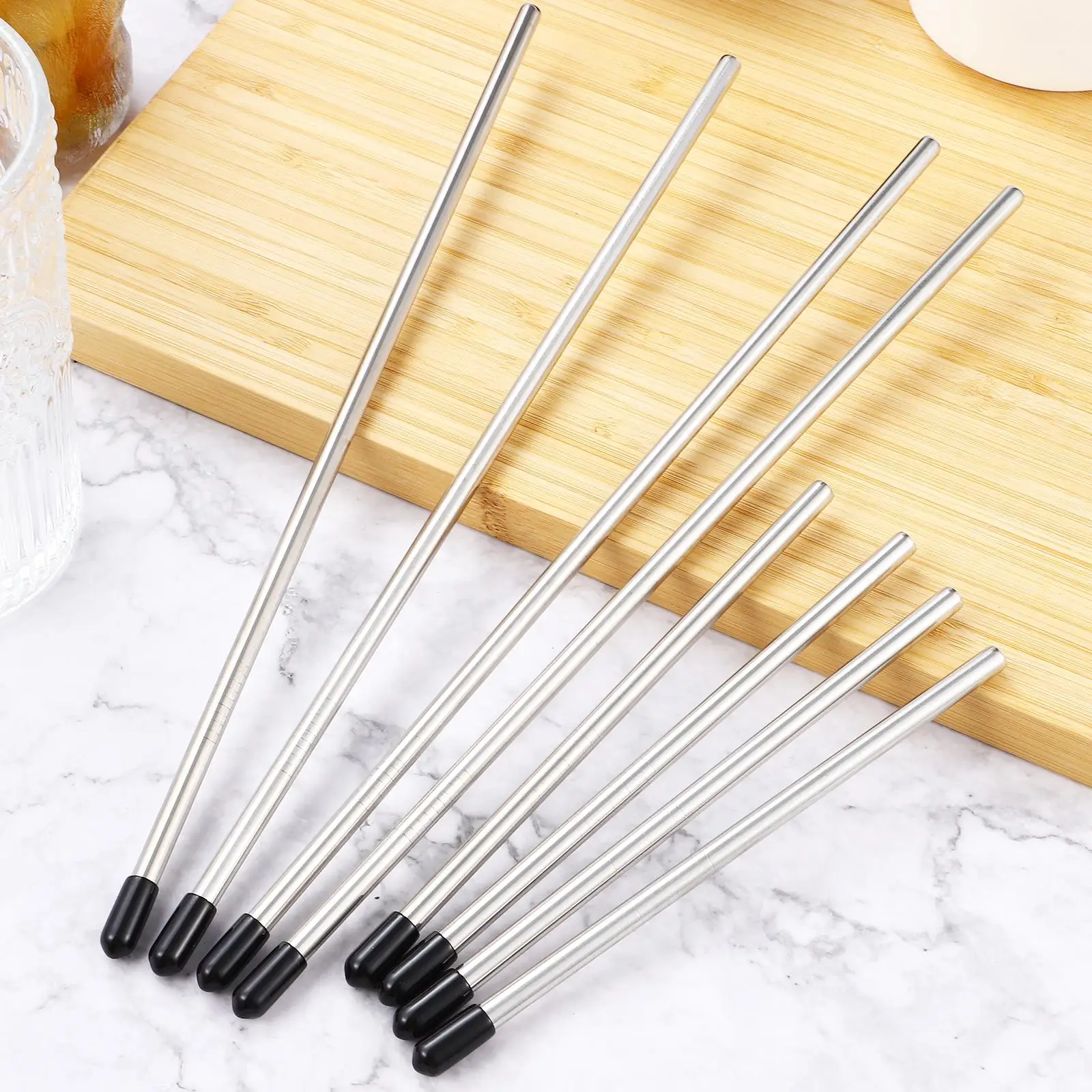 8 Pcs Drainer Wine Glass Rack Dishwasher Holder for Bottles Rod Insert Stainless Steel Support Travel Drying 5
