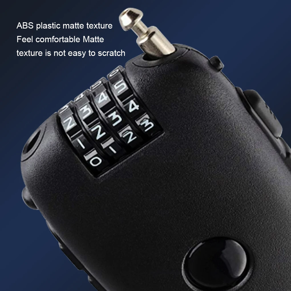 Motorcycle Helmet Suitcase Cable Lock Combination Lock Helmet Lock 4 Lock Helmet Lock Durable Safe 1PCS