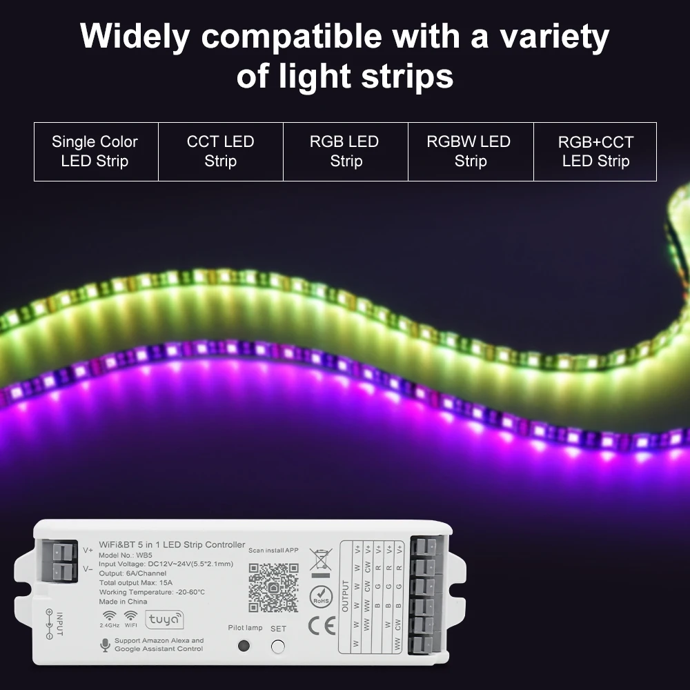  ׺ LED  ,  Ȩ ˷  Ʈ PWM Ʈѷ, CCT RGB RGBW RGBCCT LED Ʈ, 2.4G RF , 5  1