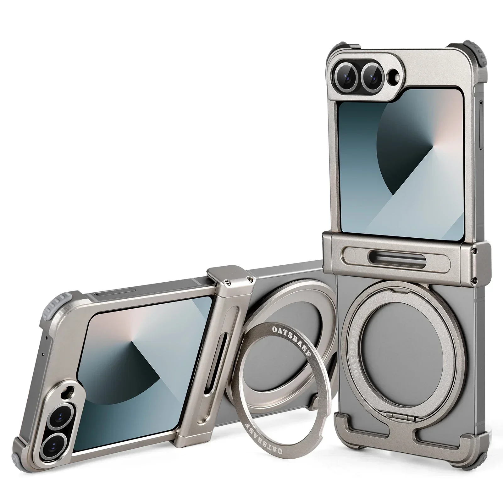 Oatsbasf 360° Rotatable Stand Magnetic Shockproof Phone Case