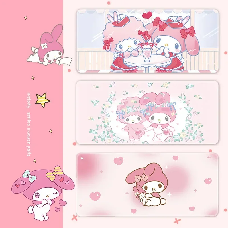 Bonito Melody Mouse Pad com Lockedge para pc Tapete de Mesa Grande Mouse Pad Almofada para Laptop Antiderrapante Tapete para Teclado pc Xxl