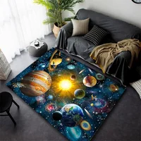 3D Universe Planet Carpet for Living Room Decor Sofa Table Large Area Rugs Bedroom Bedside Foot Pad Entrance Doormat Alfombra 1