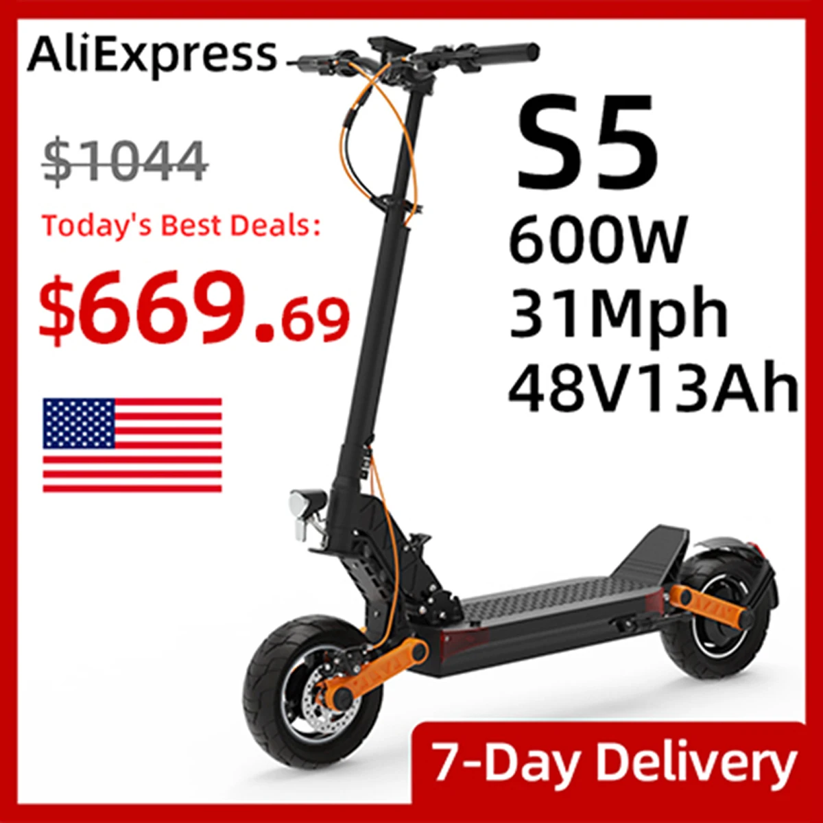 JOYOR S5 10 Inches Tires Foldable Electric Scooter - 48V 13Ah