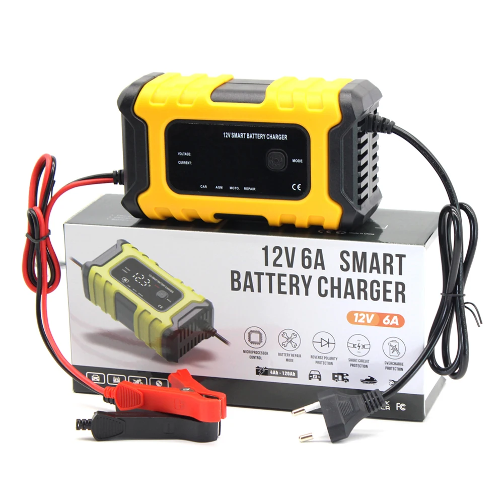 Autobatterie ladegerät voll automatisch nass trocken Blei Säure Batterie  Digital anzeige Batterie ladegerät Impuls reparatur 12V 10a/24V 5a -  AliExpress