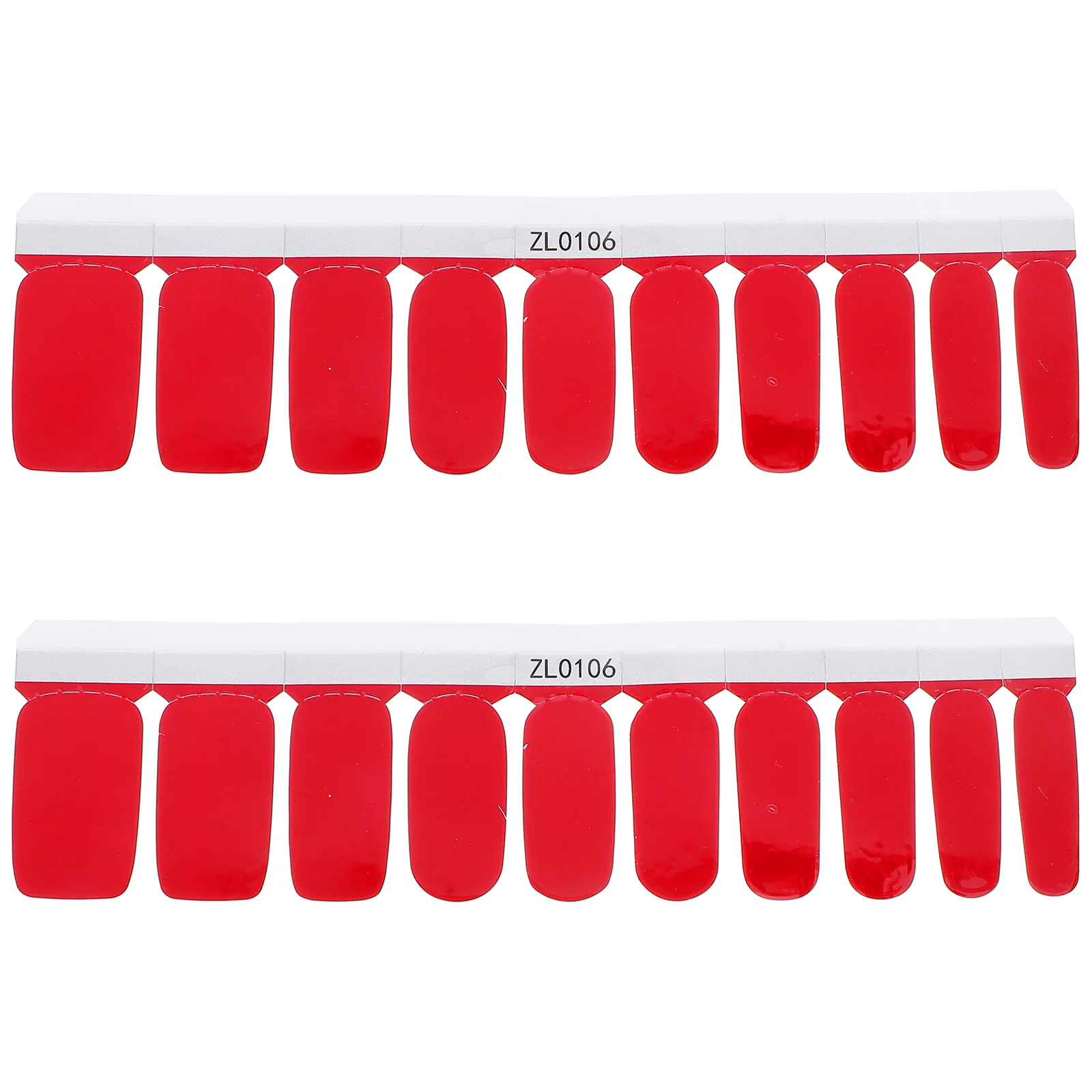 

1 Sheet/ 20pcs Wraps Stickers, Color Nail Stickers Full Wraps Stickers Nail Decals Strips for Nail DIY ( Red )