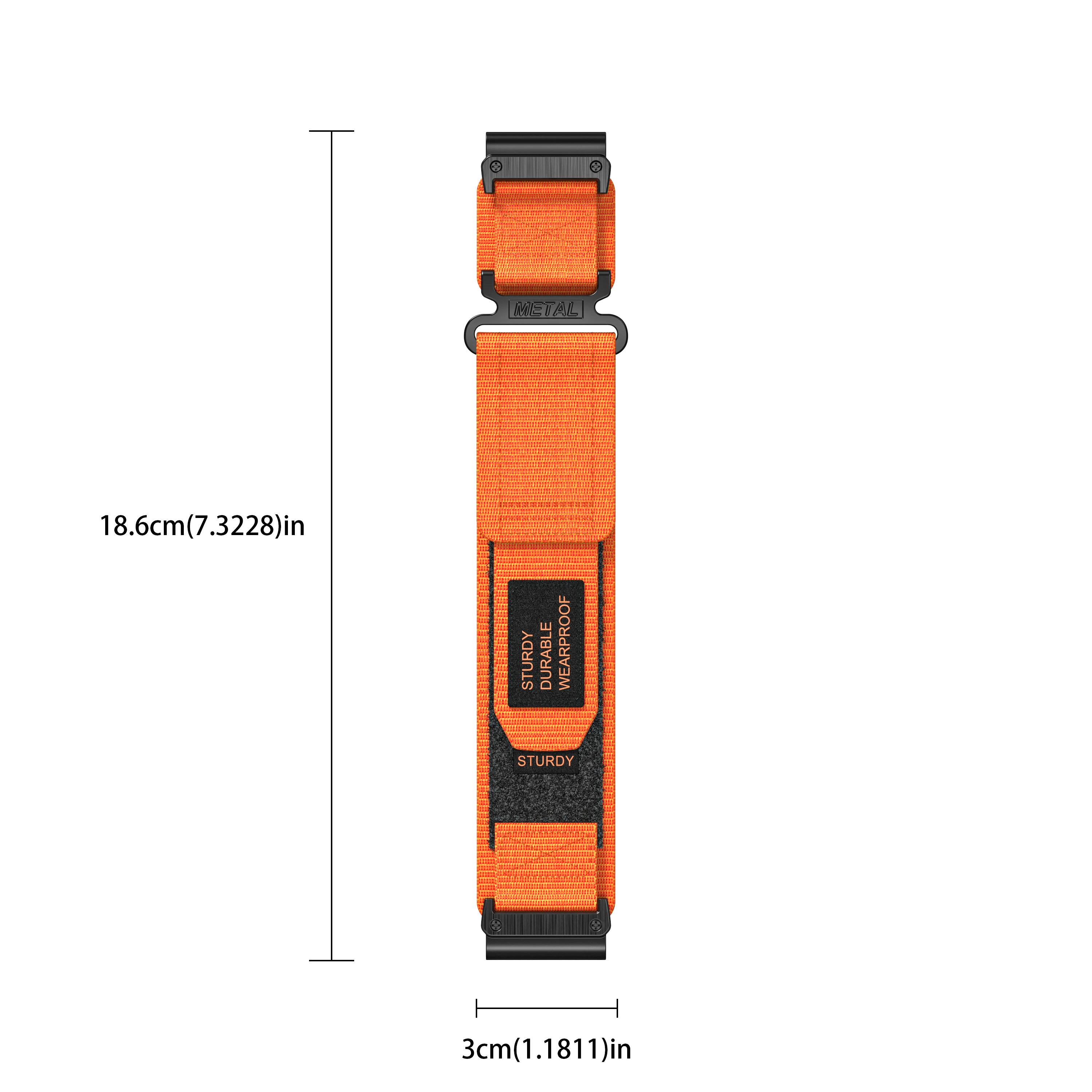 Nylon Velcro QuickFit 26mm Watch Band Strap