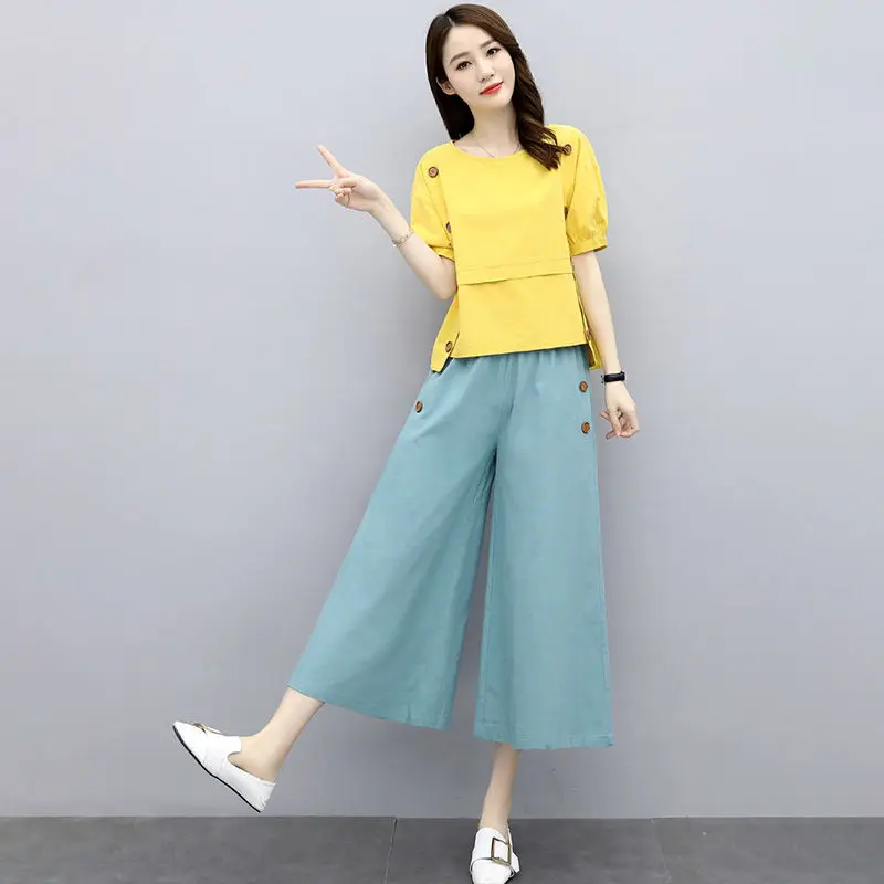 Cotton women 2021 summer new vintage 