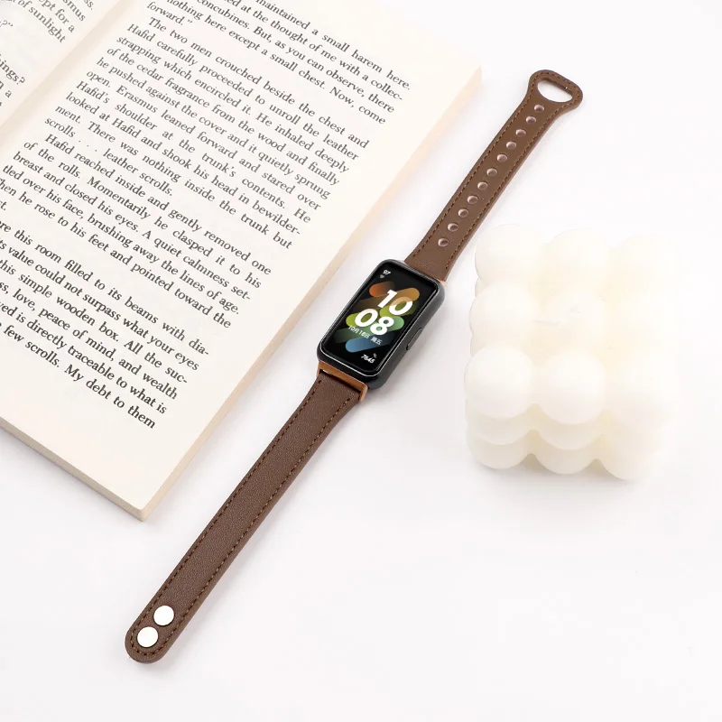 Elegant Leather Strap - Slim Women's Wristband Bracelet Smartwatch Accessory