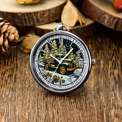 Versatile Quartz Keychain Watch with Large Clear Numbers (Four)