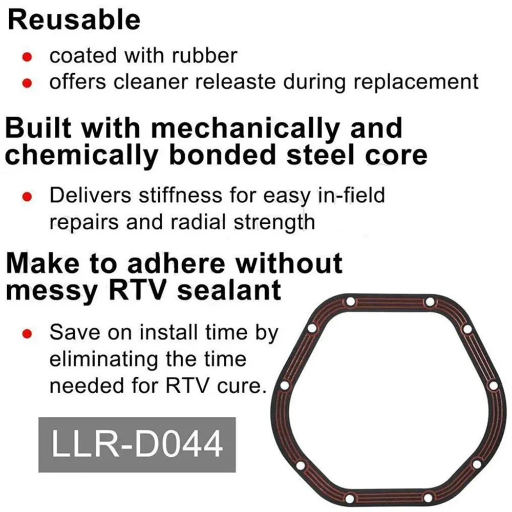 Differential Cover Gasket D044 Fits For Jeep Wrangler Wagoneer, Grand Wagoneer, J-trucks for All Dana 44 Front and Rear Axles