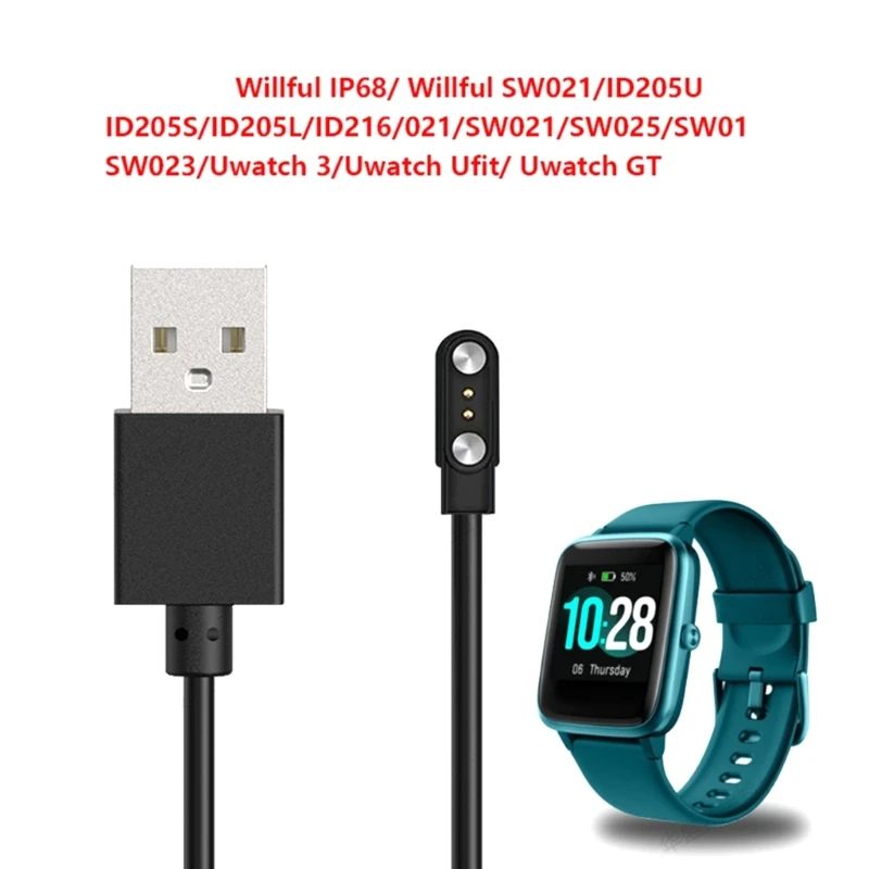 Cavo Di Ricarica Magnetico Per Smartwatch Caricatore Usb 2 Pin Per Willful Ip68/Willful