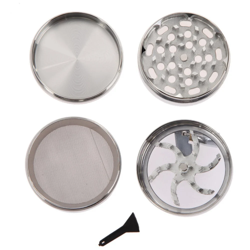 Herbal Grinder 40mm Tobacco Grinder Smoke Manual Kitchen Herb Metal 4 Layer Grinders Spice Mill Cigarette Accessories