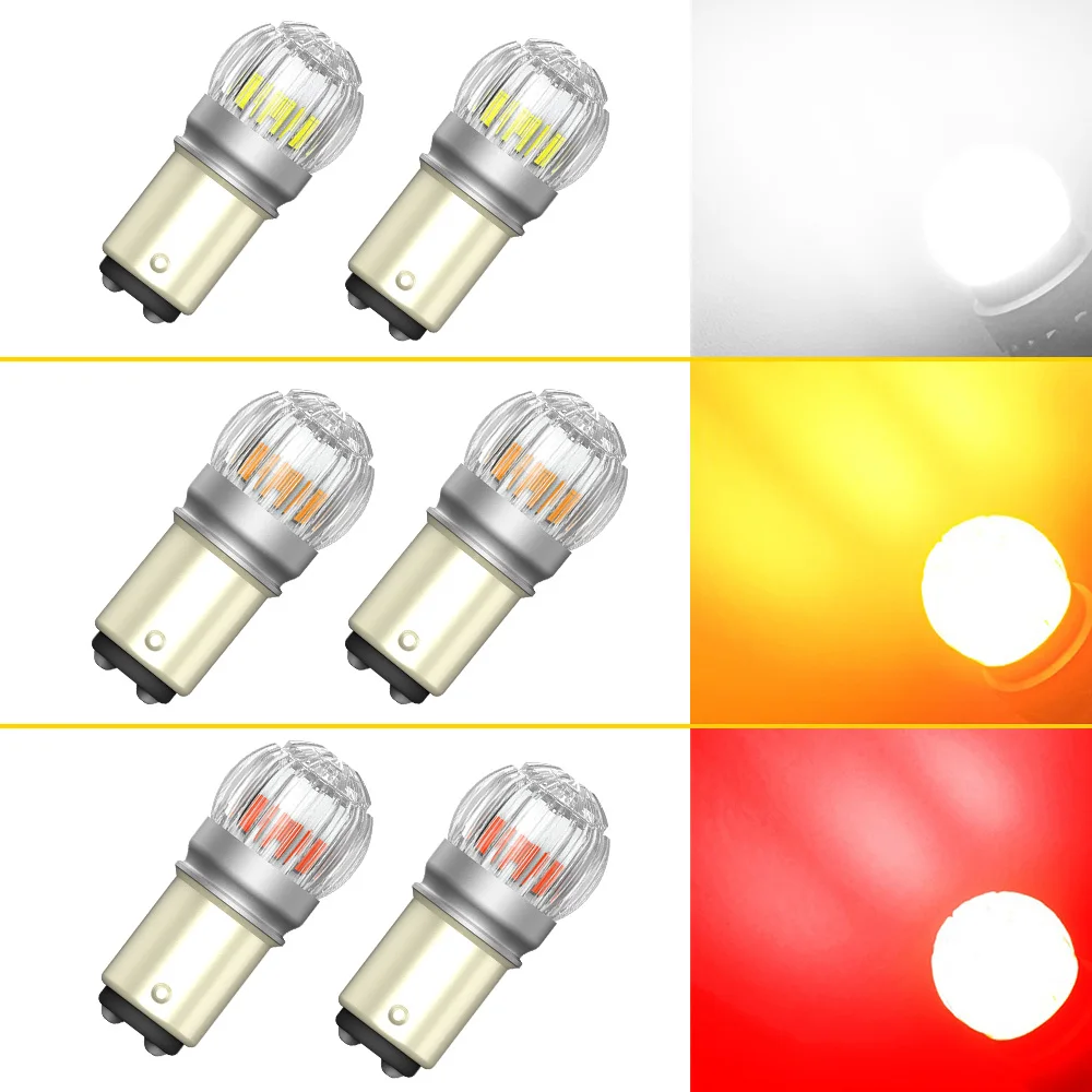AUXITO-1157 Bay15d LED  ȭƮ 7507 P21/5W LED Canbus ,  DRL  ġ 극ũ  ڵ   12V, 2 