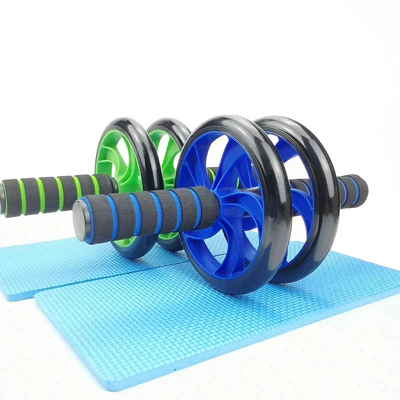 16 Inches Power Wheels Roller Machine Push- Rack Workout Gym Abdominal Muscle Trainer Two-wheeled Three-wheeled Fitness