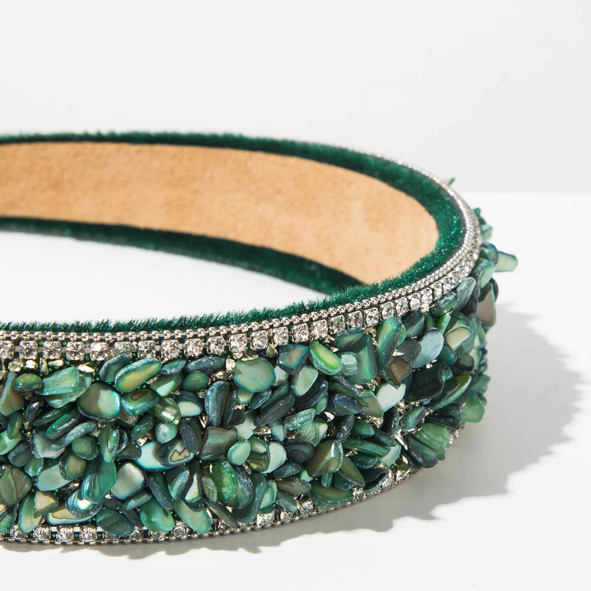 Barockes, farbenfrohes Strass-Stirnband für Damen, Vintage-Haarband mit aufwendiger Verarbeitung, hochwertige Haaraccessoires für Party und Bankett – Detail 17
