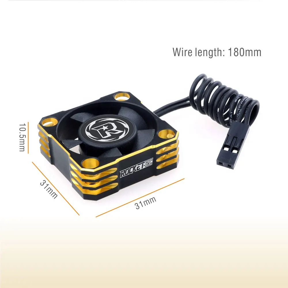 2PCS Rakete RC 25mm 30mm 35mm 40mm 50mm Wärmeableitung Lüfter Graphit fan Abdeckung Für Bürstenlosen Motor ESC RC Auto Teil – Detail 14