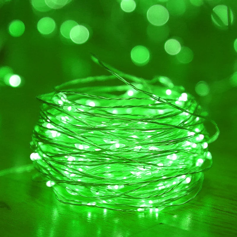 Fairy Lights Battery-Powered Copper Wire String for Wedding and Party Decorations