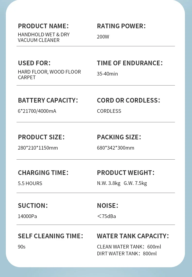 최신형 리트록스 I7pro 무선 습식 건식 진공청소기, 건식 및 습식 물걸레 청소 기능