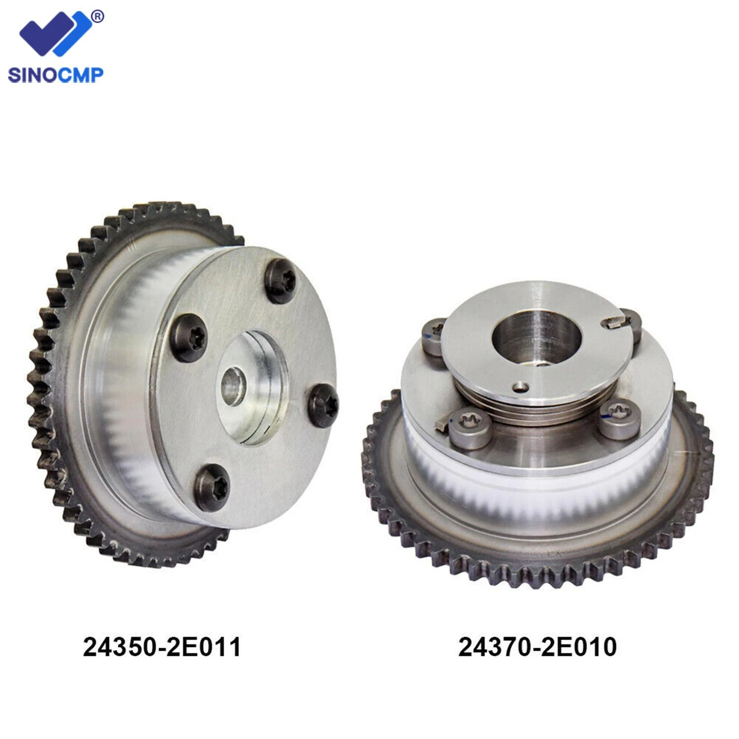 2pcs Exhaust & Intake CVVT Timing Camshaft Gear Sprocket 24370 2E010