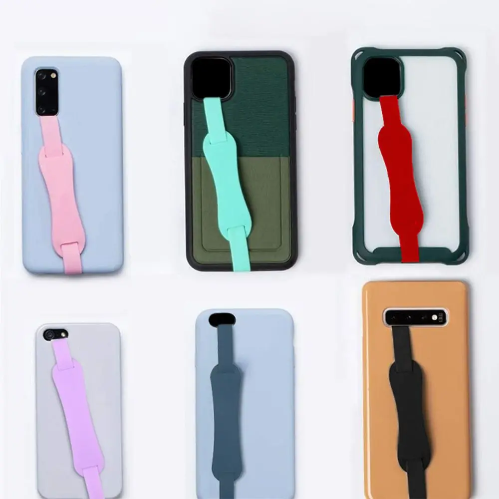 Phone Straps Wristband Hand Band Silicone Grip Phone Hand Finger Ring Holder Strap Ropes For Samsung /iPhone /Huawei /Xiaomi