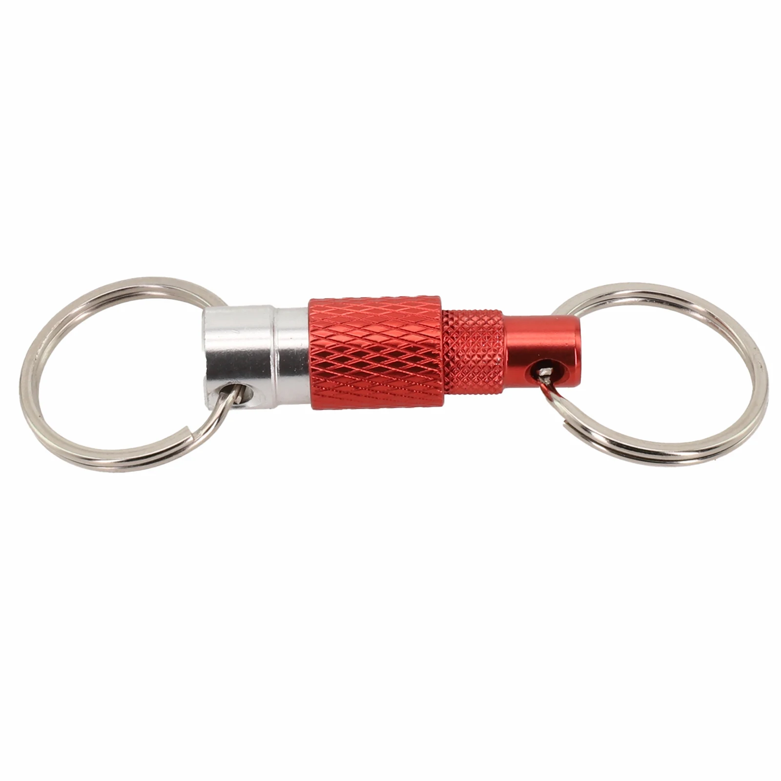 Befestigen Sie an Taschen für Outdoor-Aktivitäten ° Rotations-Schlüsselanhänger, Doppelring-Schnalle, hochfestes Aluminium, innovatives Design – Detail 19