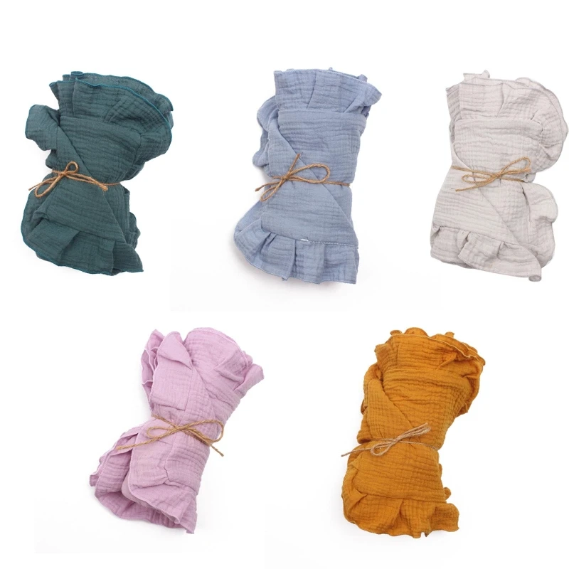 

Детское муслиновое мягкое хлопковое принимающее одеяло для младенцев, пеленка для новорожденных, 4 слоя, хлопковая марля, мешок,