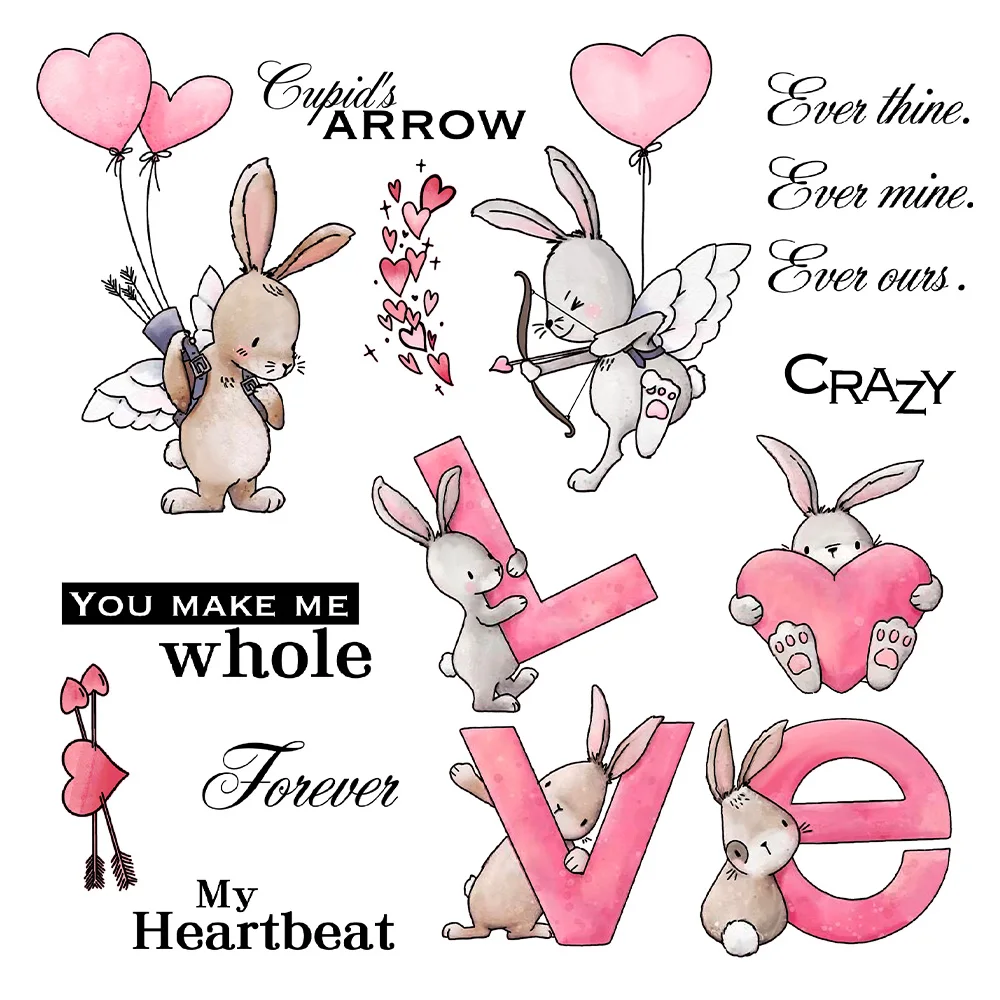 Happy Birthday Rabbit Clear Stamps Set - Transparent Rubber Stamps For DIY Cards & Scrapbooking - View #7