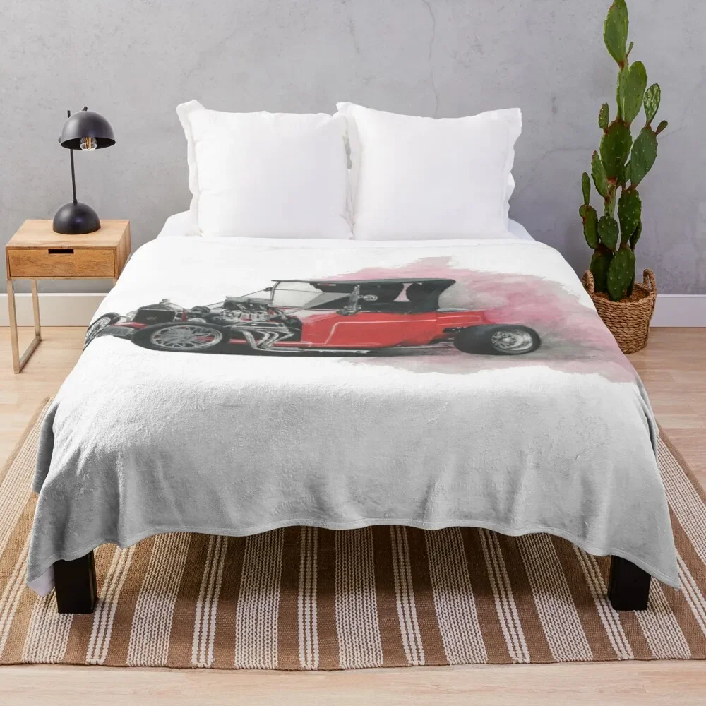 

Red T bucket Throw Blanket Luxury Throw For Sofa Thin bed plaid Blankets Sofas Of Decoration anime Blankets